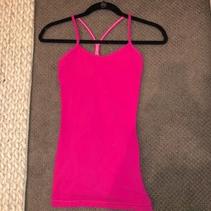 Lululemon Power Y Tank in Hot Pink Size 2